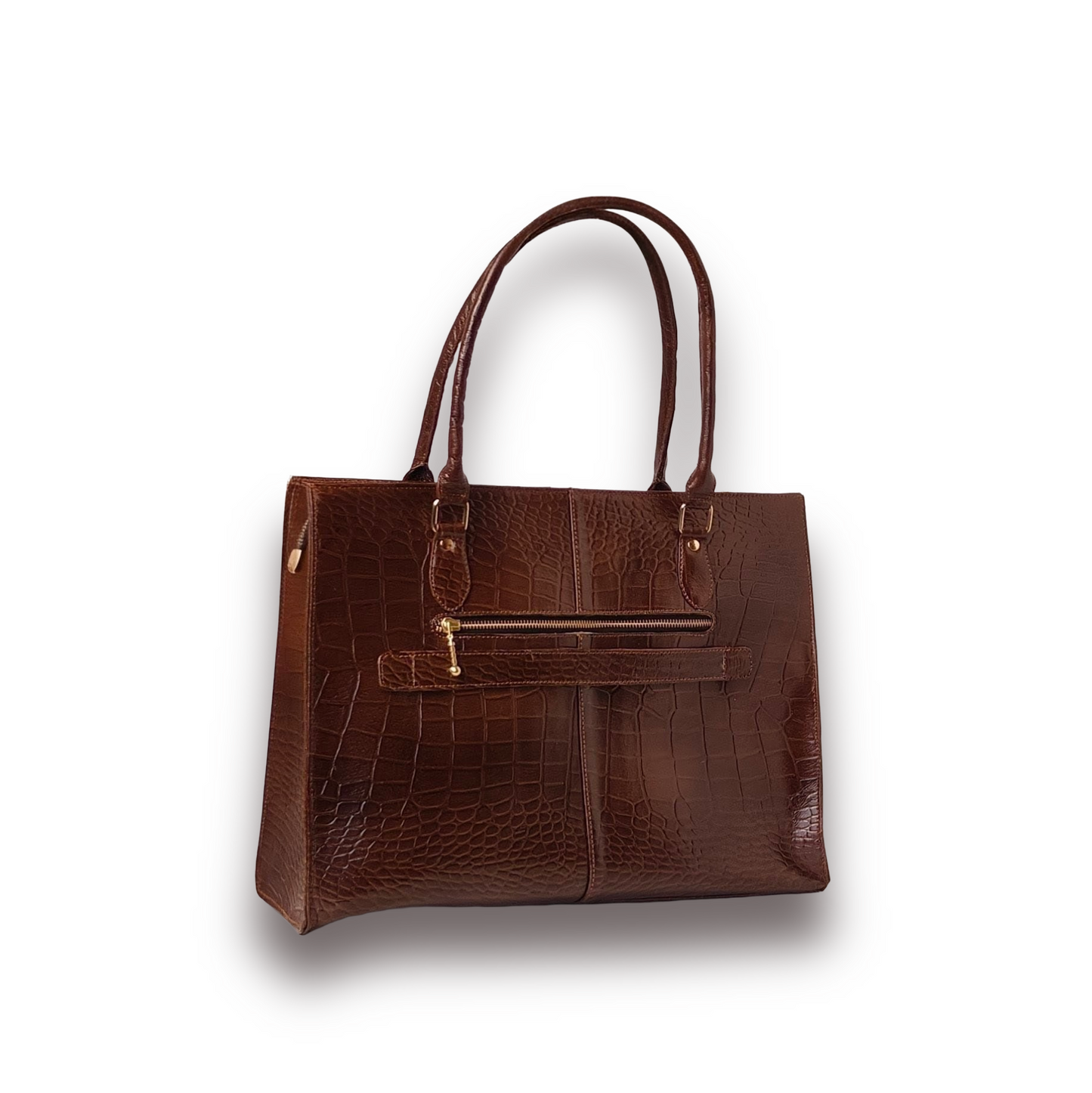 The Executive Tote: Crocodile-Embossed Edition